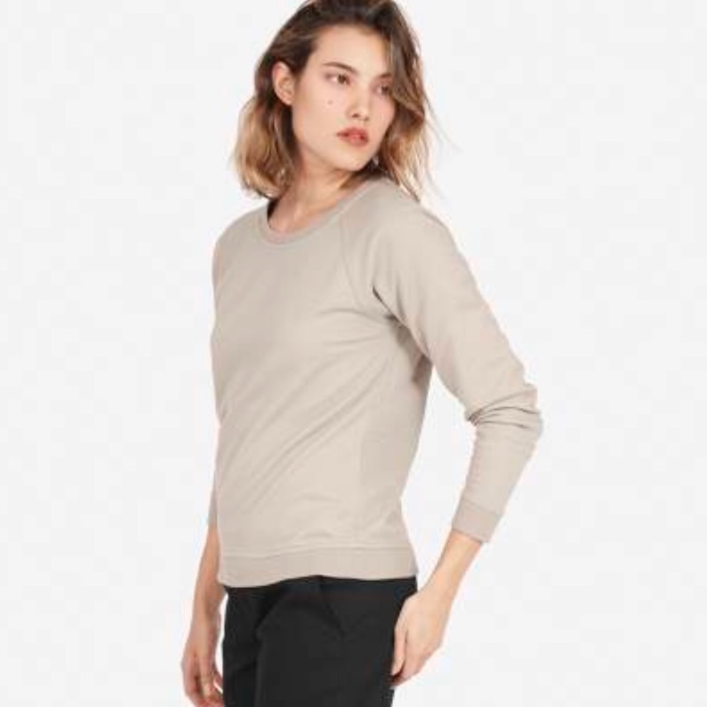 Everlane French Terry Crew Sweatshirt size S